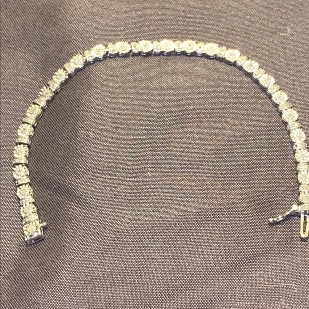 Ladies White-gold Diamond Bracelet